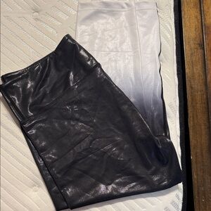 Shimmering Black and White Leggings